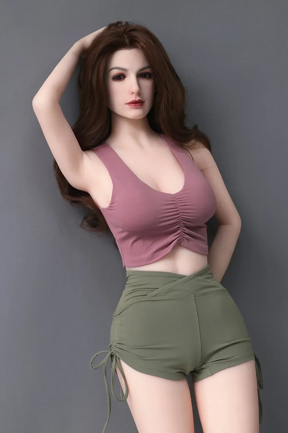 Iris - 165cm (5ft6) Mature Small Breast Sex Doll With Long Curly Hair ( In stock US) view 5
