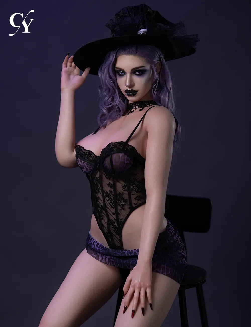 TOP-CY Doll | 176cm (5ft9) E-Cup ROS Silicone Head Sex Doll -Halloween Elodie view 2