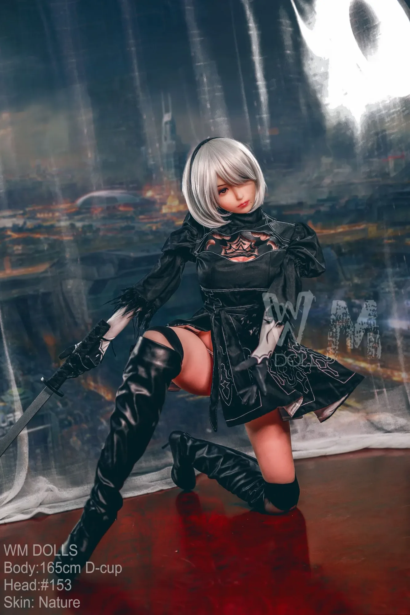 WM | 2B Anime 5ft 5/ 165cm D Cup Cosplay Sex Doll view 6