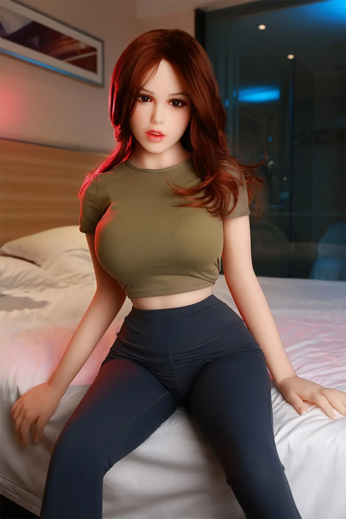 Cicely - 5ft2 (158cm)  Top-Quality Realistic TPE Sex Doll With Red Hair (In Stock US) view 7