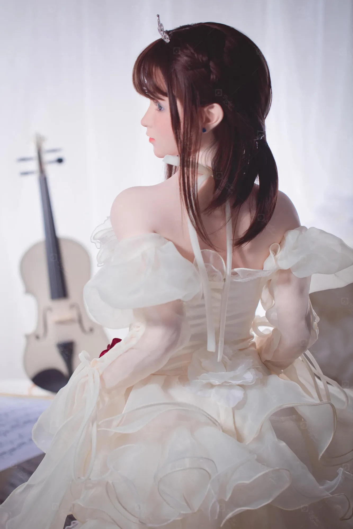 JR | Yuki - 4Ft 10(148cm) Wedding Dress Girl Silicone Sex Doll view 5