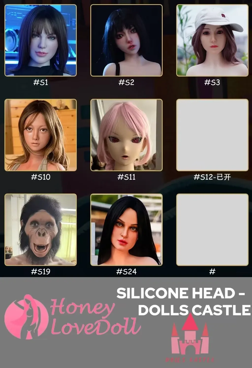 Dolls Castle丨Silicone Head (Extra Doll Heads) view 2