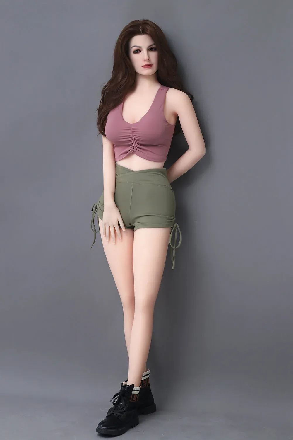 Iris - 165cm (5ft6) Mature Small Breast Sex Doll With Long Curly Hair ( In stock US) view 7