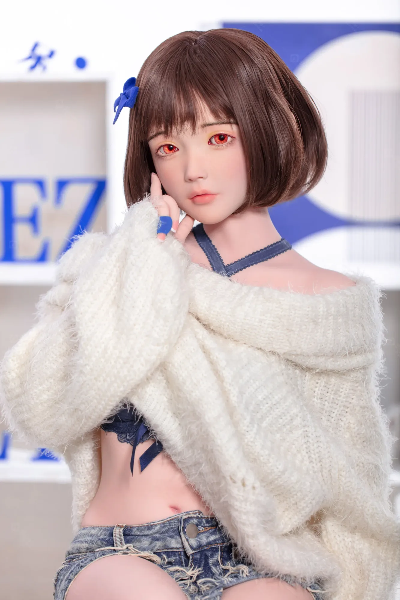 JR | Yumi - 4Ft 10(148cm) Japanese Sweater Girl Silicone Sex Doll view 3