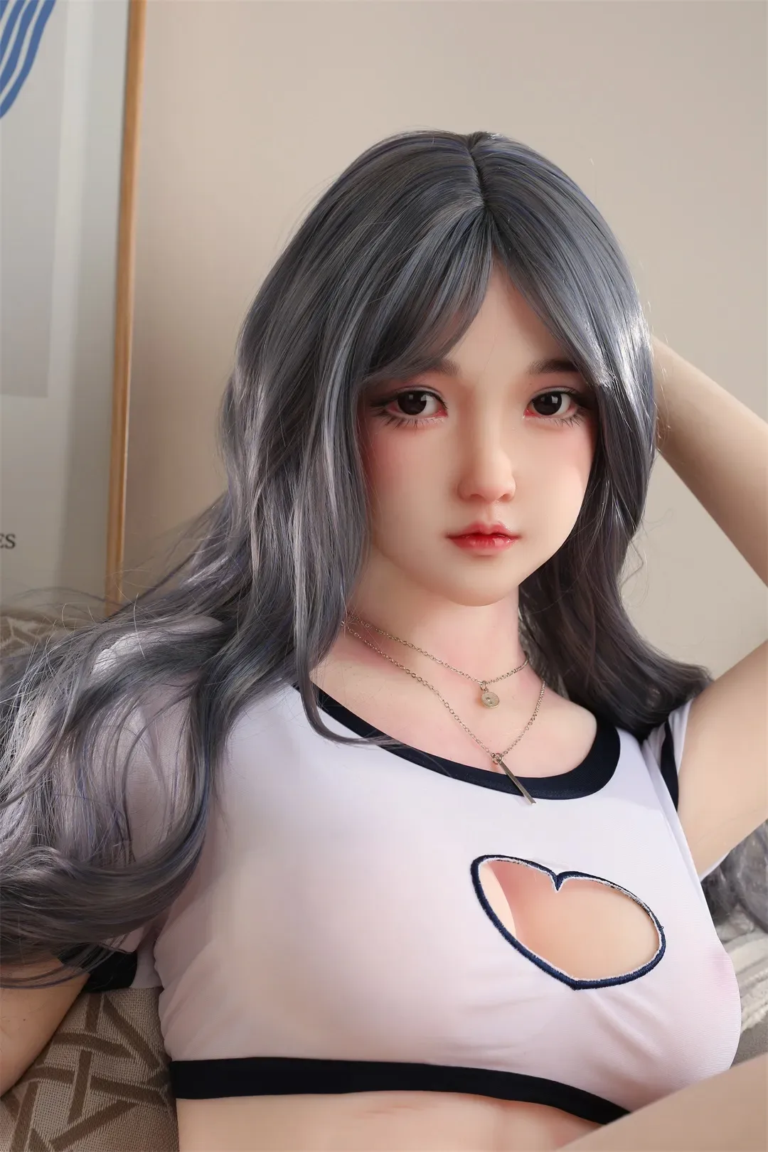Clara- 5Ft1/157cm Asian Silicone head Big Breast Sex Doll view 3