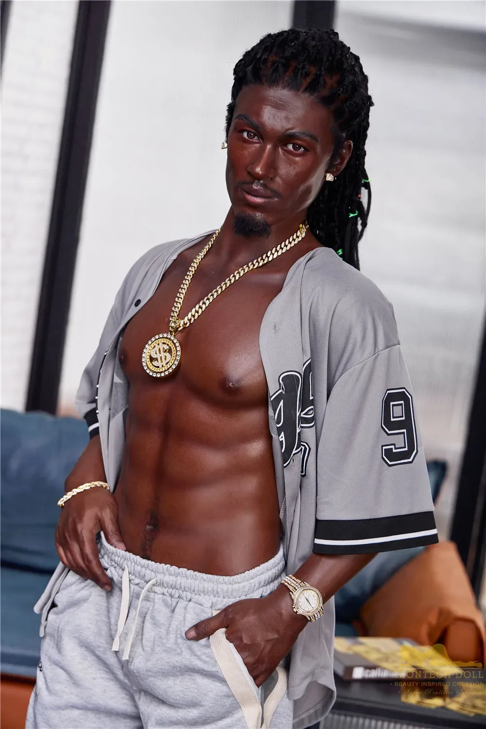 Irontech | Bill Ebony - 5ft7 (170cm) Silicone Male Sex Doll view 1