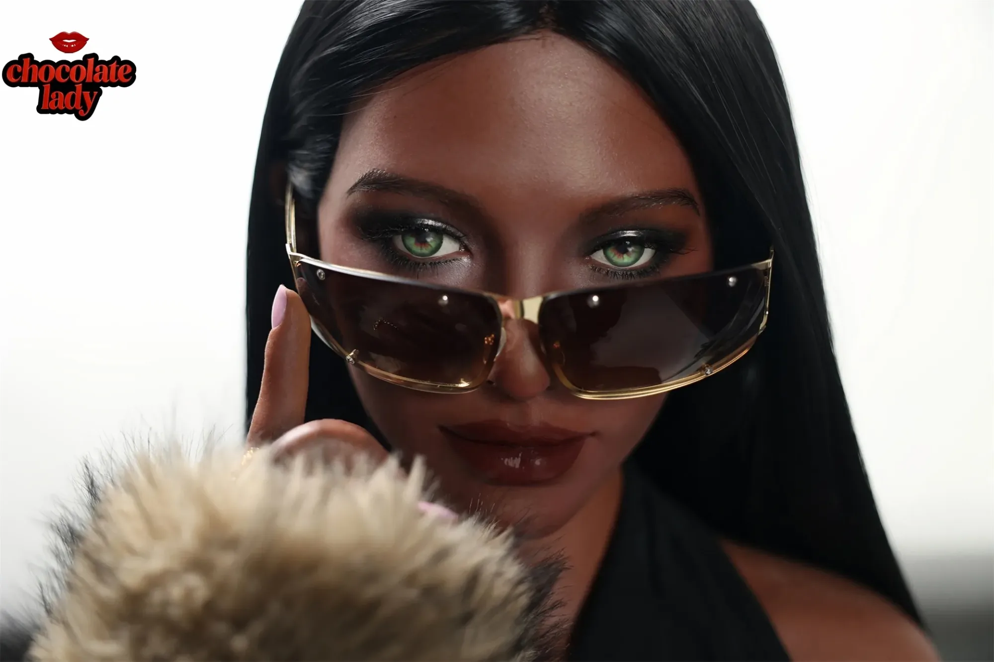 Chocolate Lady | Naomi- 5ft4/166cm E Cup Black/Ebony Silicone Sex Doll view 6