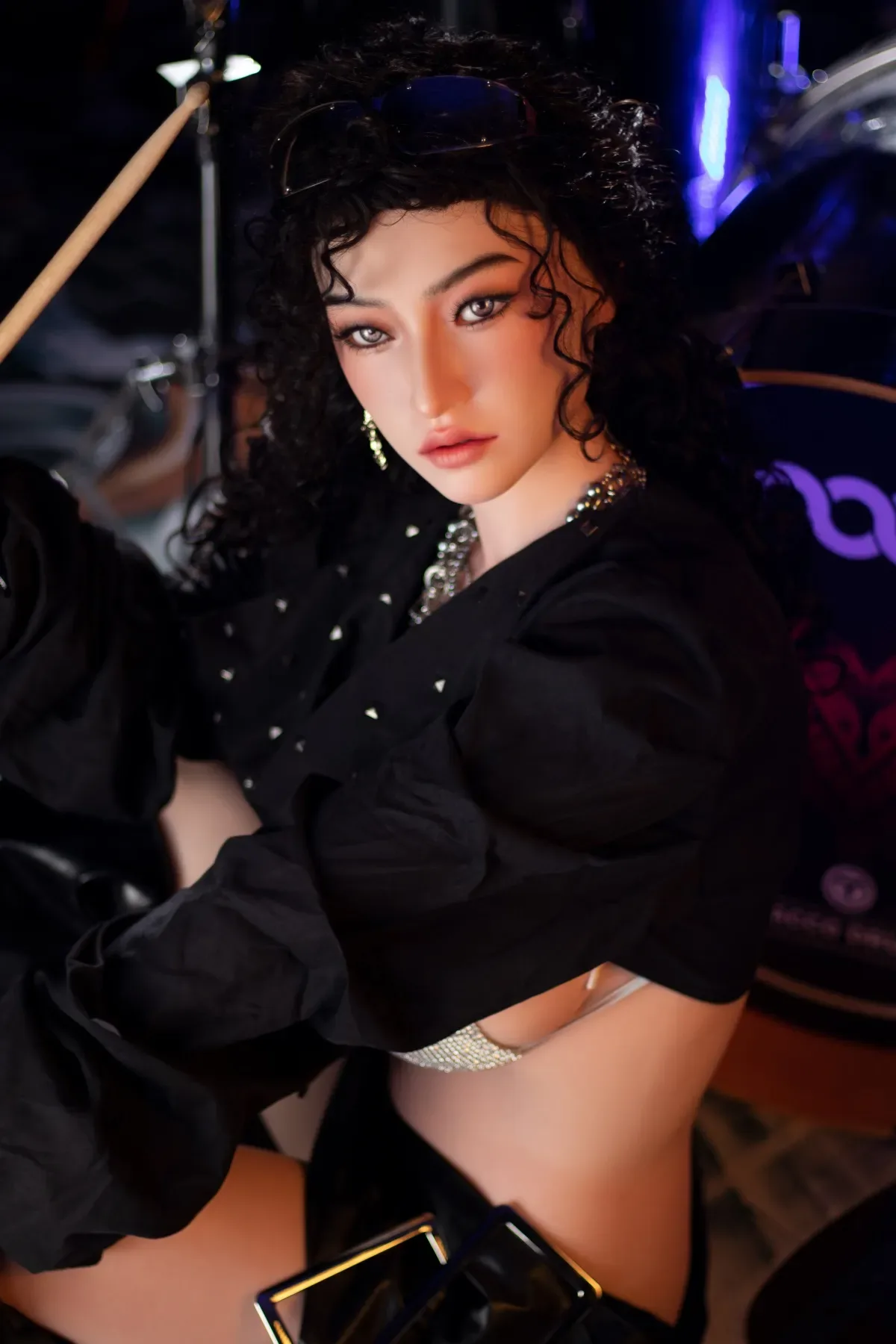 Orange In丨Stevie -5ft 3/160cm Edgy Biker Style Movable Jaw Silicone Sex Doll