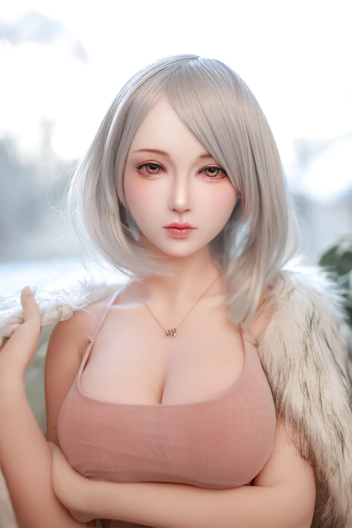 Yumii - 5ft 5 / 166cm Short hear Sex Doll With Silicone Head view 2