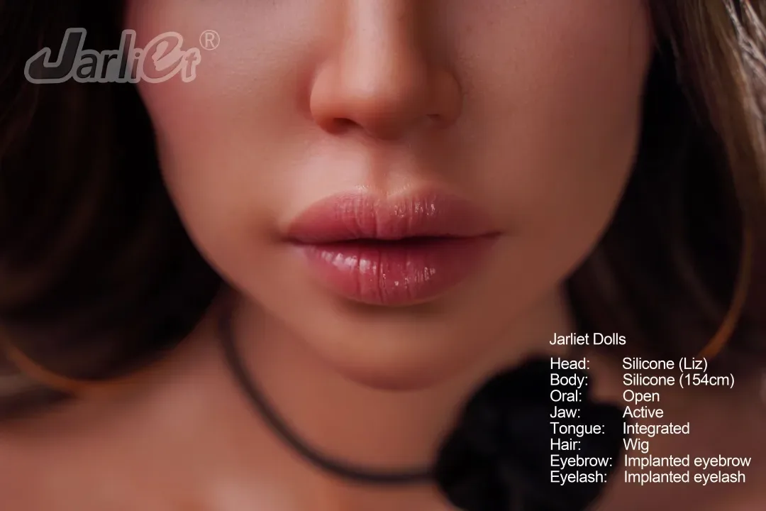Jarliet丨Liz -5ft 1/154cm Chubby ROS Head Full Silicone Sex Doll view 5