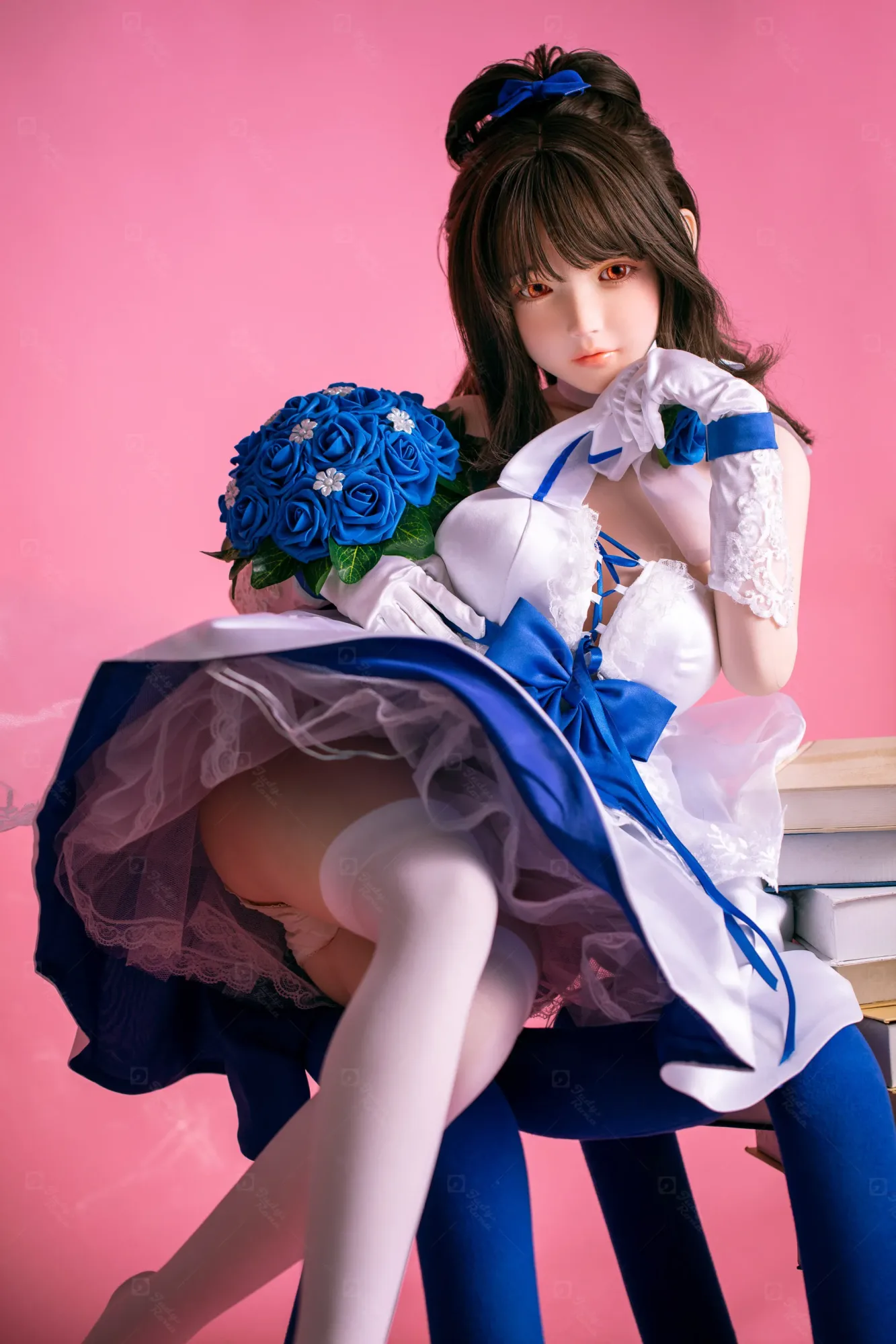 JR | Aria - 4Ft 10(148cm) Japanese Floral Skirt Silicone Sex Doll view 7