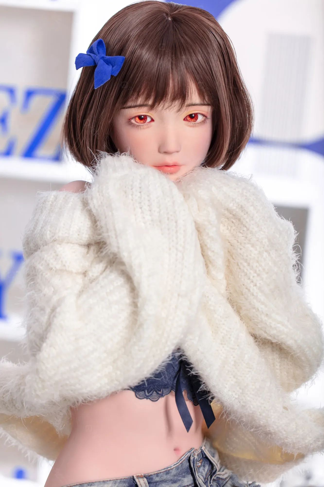 JR | Yumi - 4Ft 10(148cm) Japanese Sweater Girl Silicone Sex Doll view 4