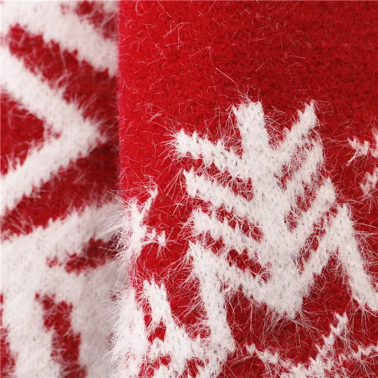 Snowflake Christmas Series Knitted Sweater view 3