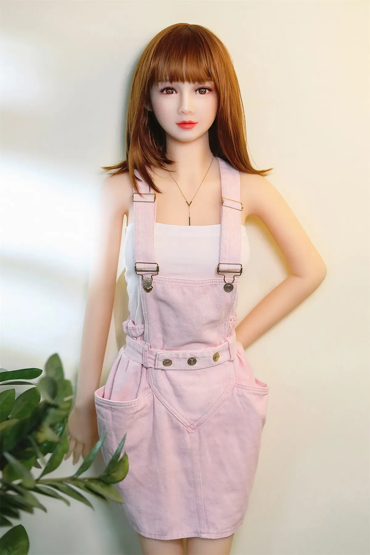 Pag- 160cm (5ft3) Small Breast Japanese Style Sex Doll With Blonde Straight Hair view 3