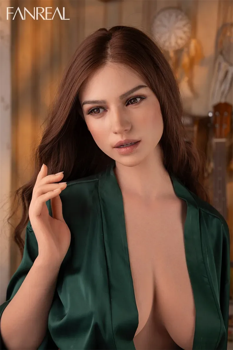 FanReal | Mirella -5ft 1/155cm F-Cup Real Skin ROS Head Tanned Silicone Sex Doll view 7