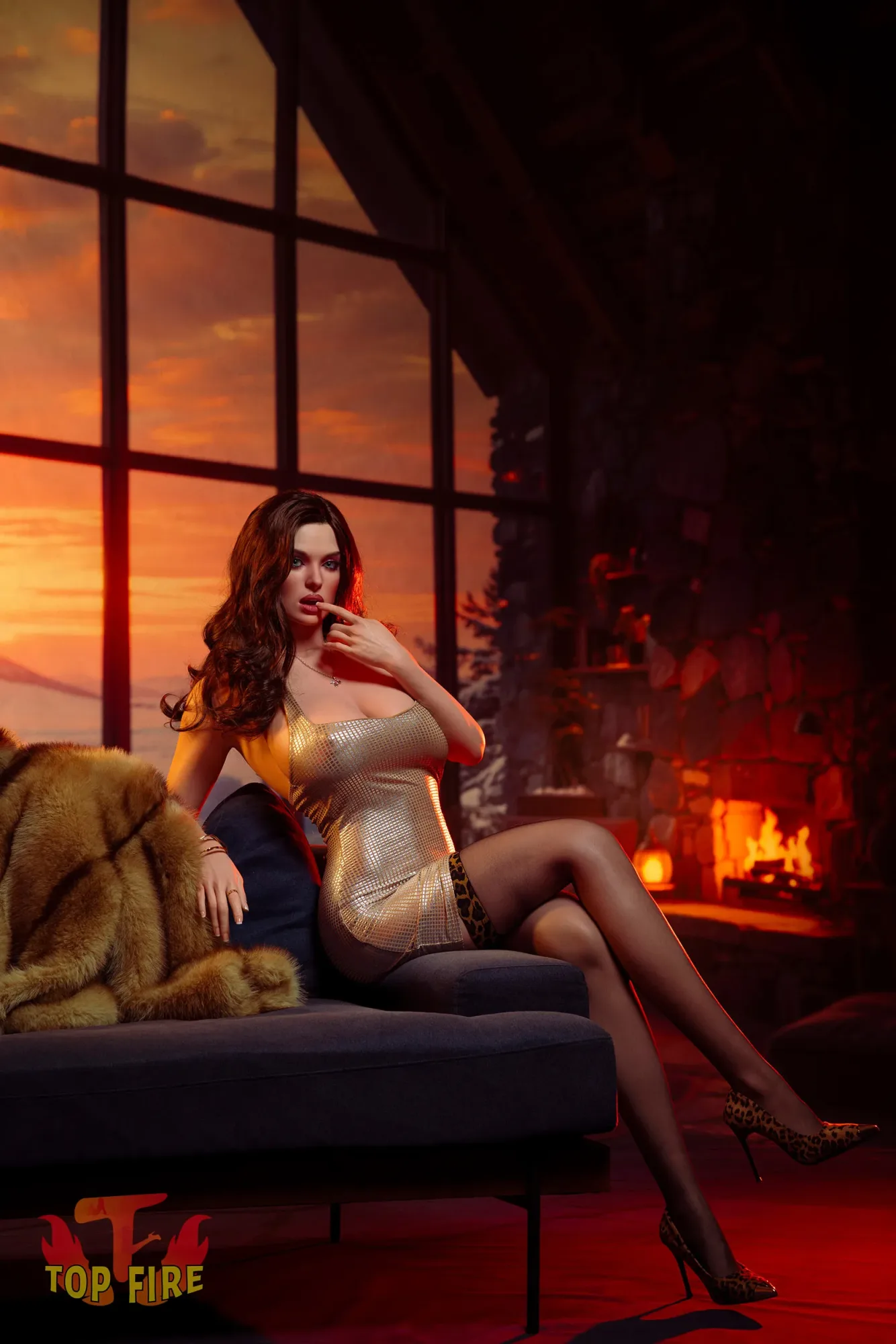 Top Fire | Super Bella -5ft 7/174cm Real Skin Texture With AI Talk Silicone Sex Doll, T61 (In Stock US) view 7
