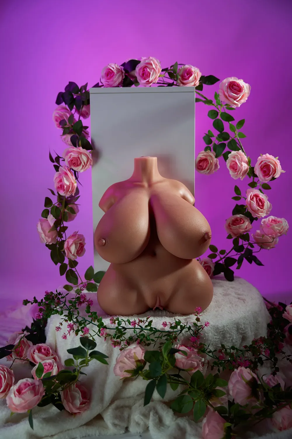 SY Doll | 1ft 6/48cm 31LB Half Body Silicone Sex Torso, Movable Jaw Head #M27 view 3