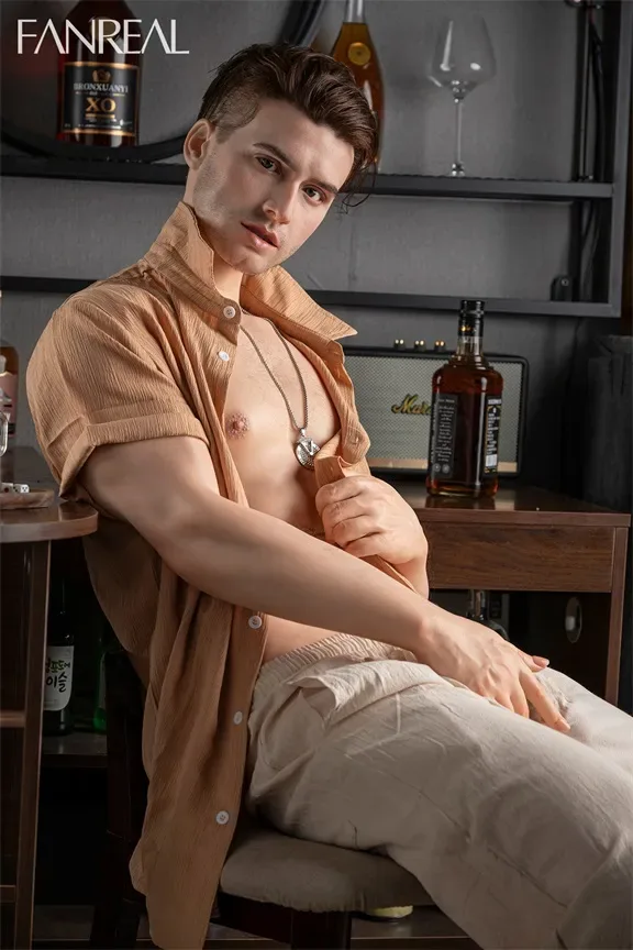 FanReal | Henry -5ft 8/173cm Playboy-Style Male Silicone Sex Doll view 8