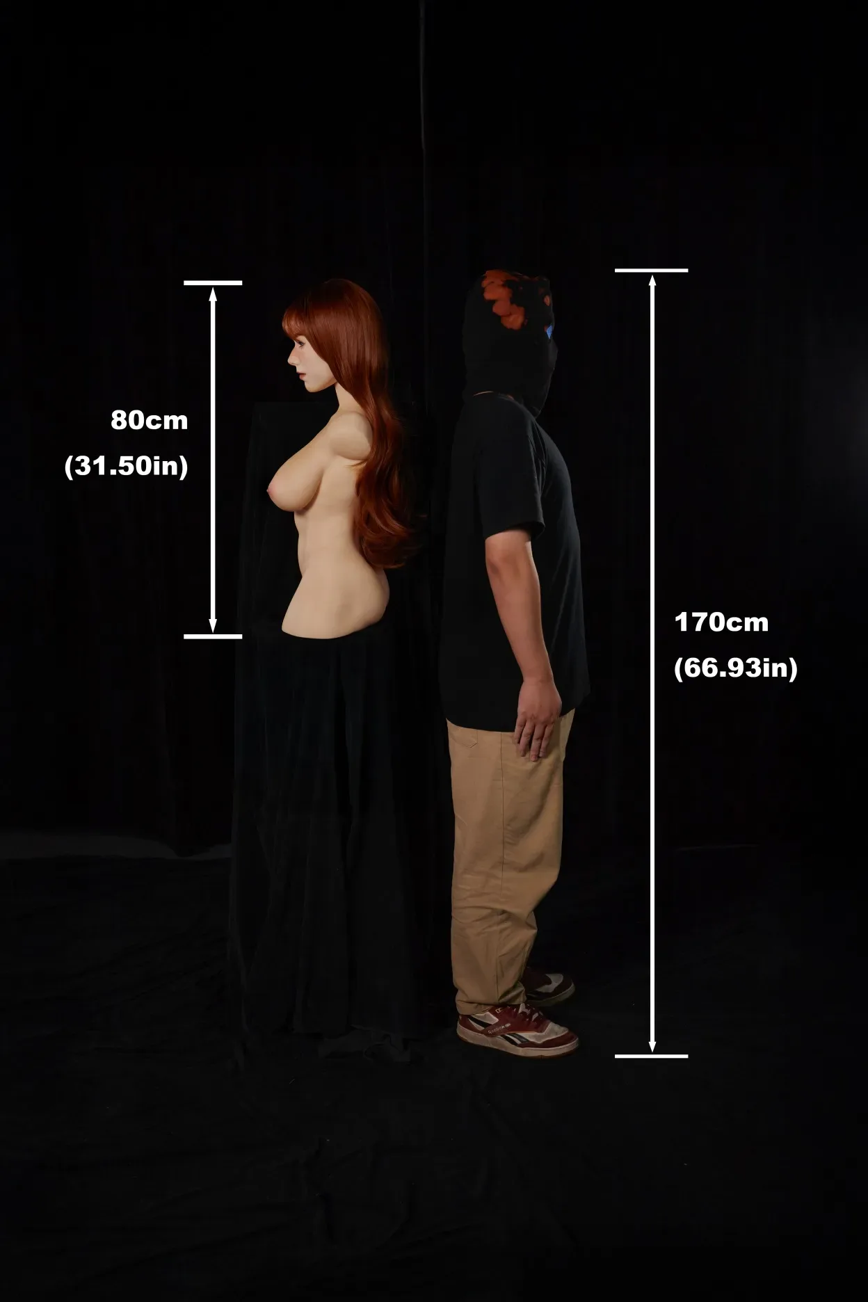 Climax Doll | 2ft 7/80cm F-Cup Ultra-Lightweight Silicone Sex Torso 663# With Head Livia, CLM ULW Series view 6