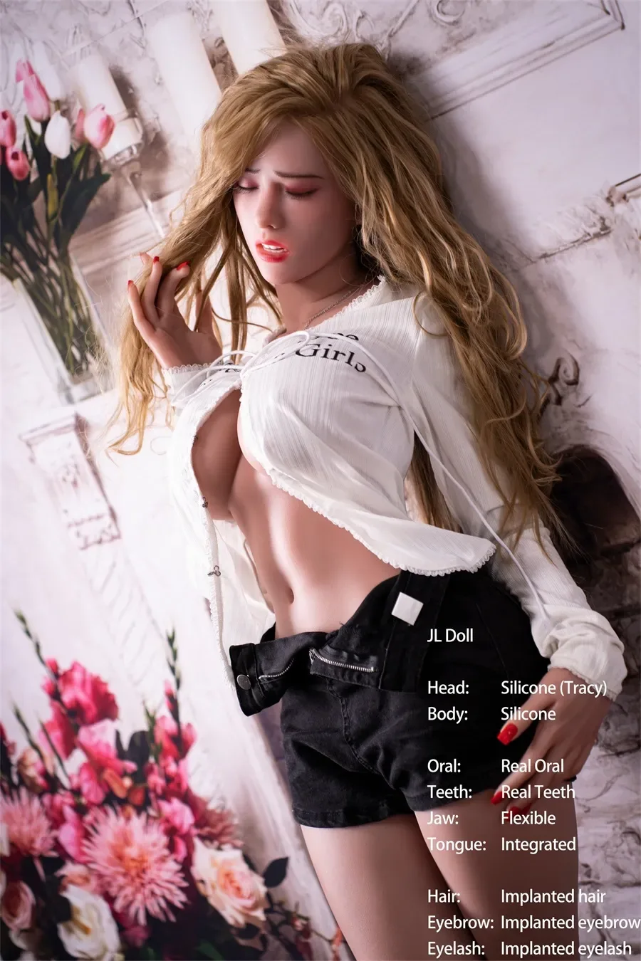 Jarliet丨Tracy -4ft 10/148cm ROS Head Full Silicone Sex Doll view 3