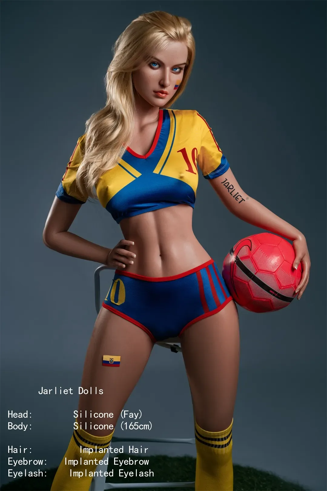 Jarliet丨Fay -5ft 4/165cm Football Babes Full Silicone Sex Doll view 3