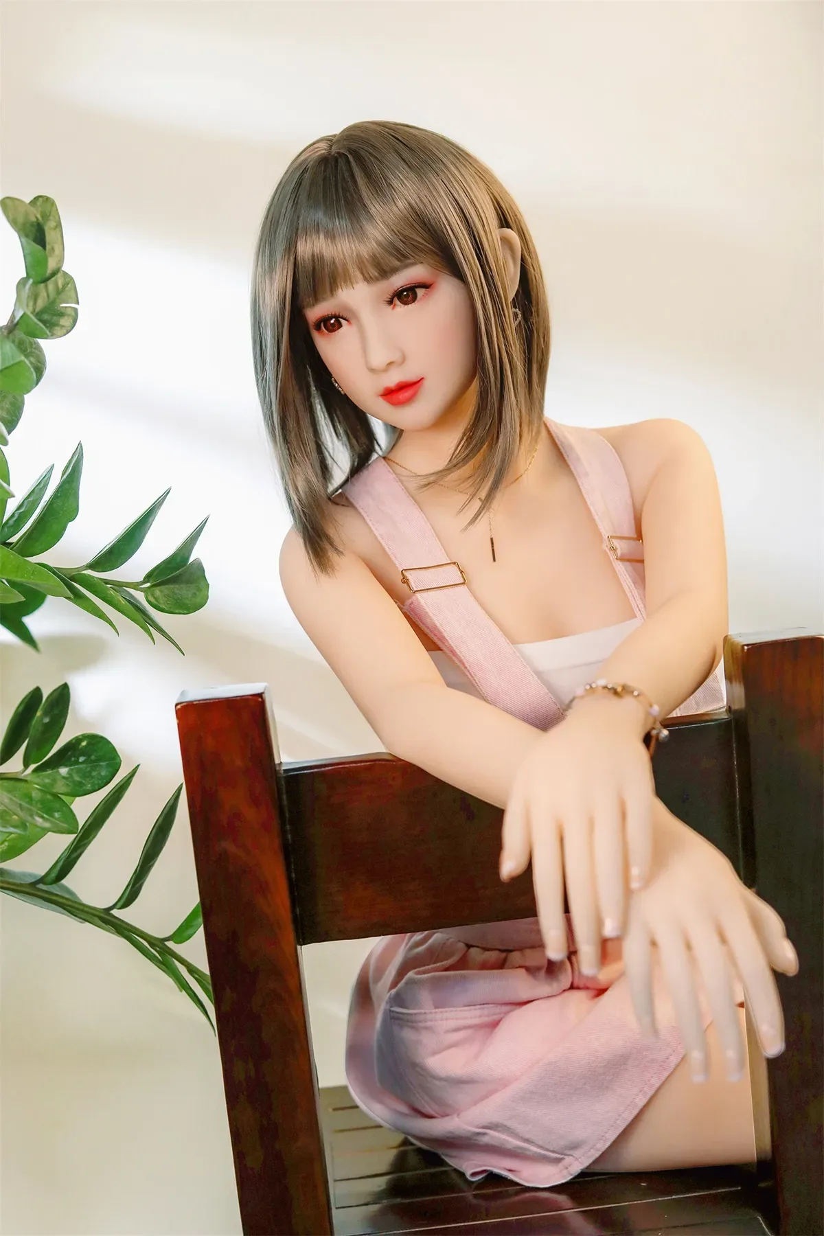 Pag- 160cm (5ft3) Small Breast Japanese Style Sex Doll With Blonde Straight Hair view 6