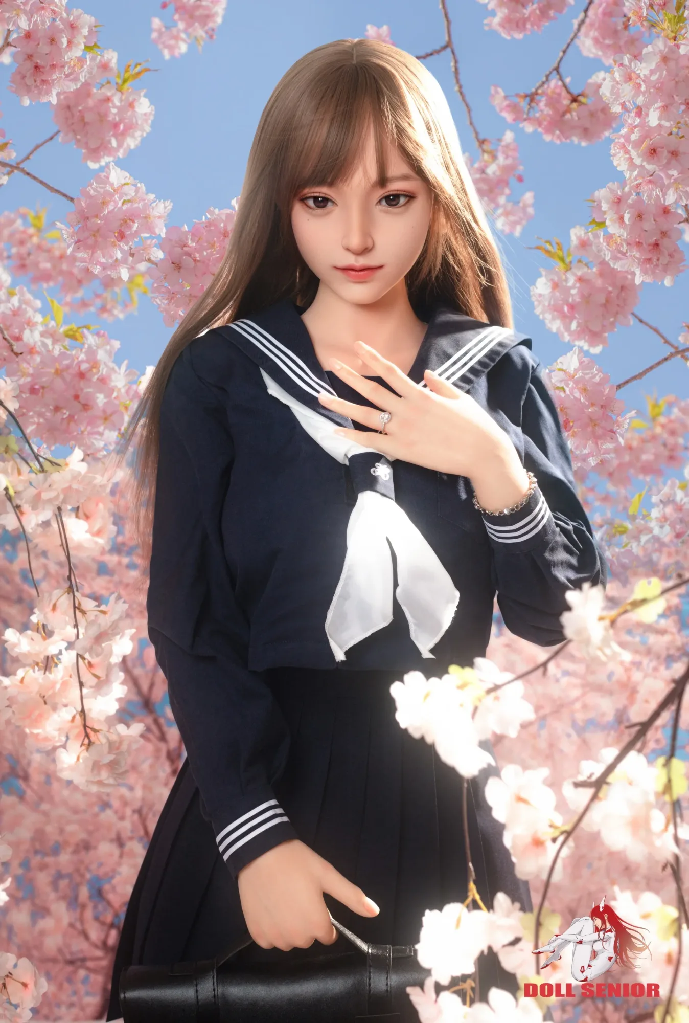 Doll Senior | Mengshu-5ft3/163cm E Cup Silicone ROS Head Sex Doll