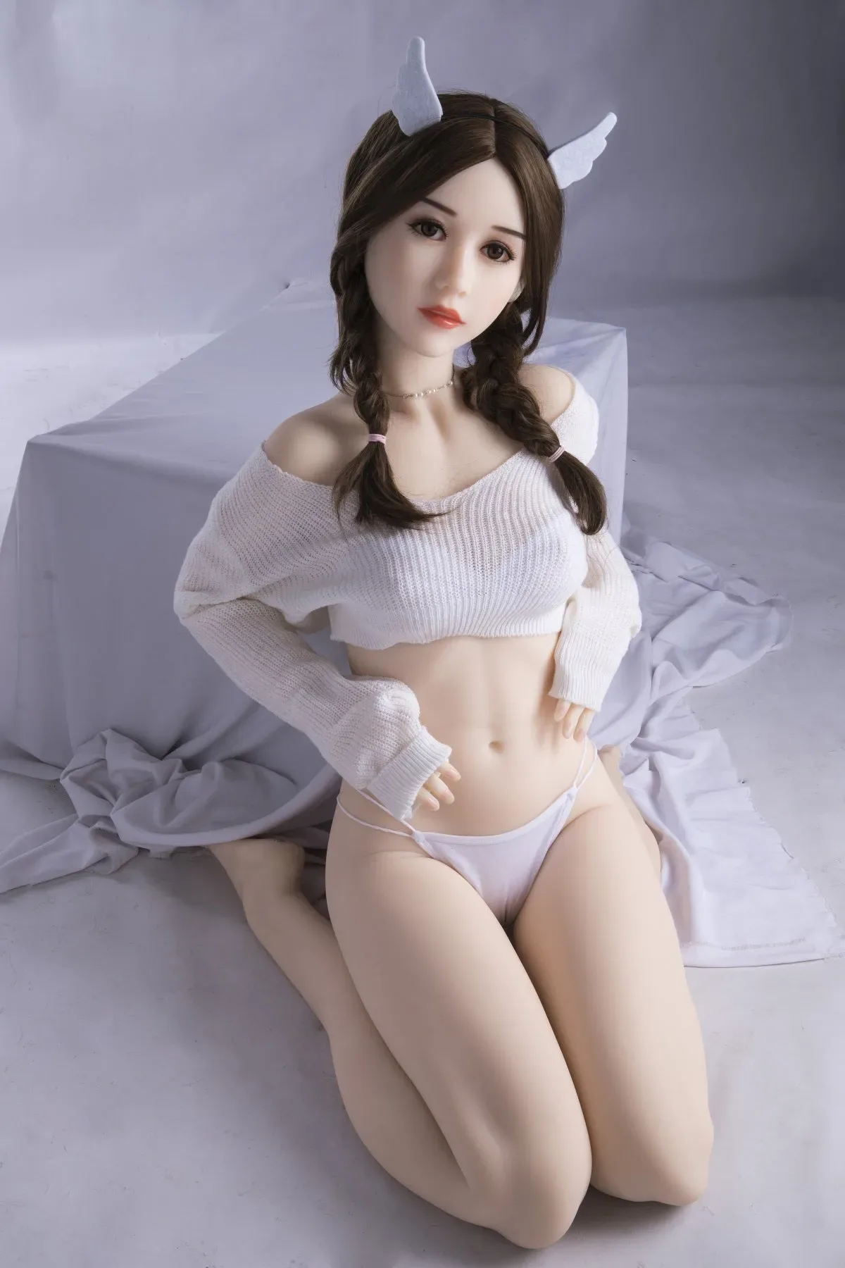 Cosdoll | Cloud -5ft /153cm Ultra Cute Realistic TPE Sex Doll With Blonde Twist Braids ( In Stock CA)