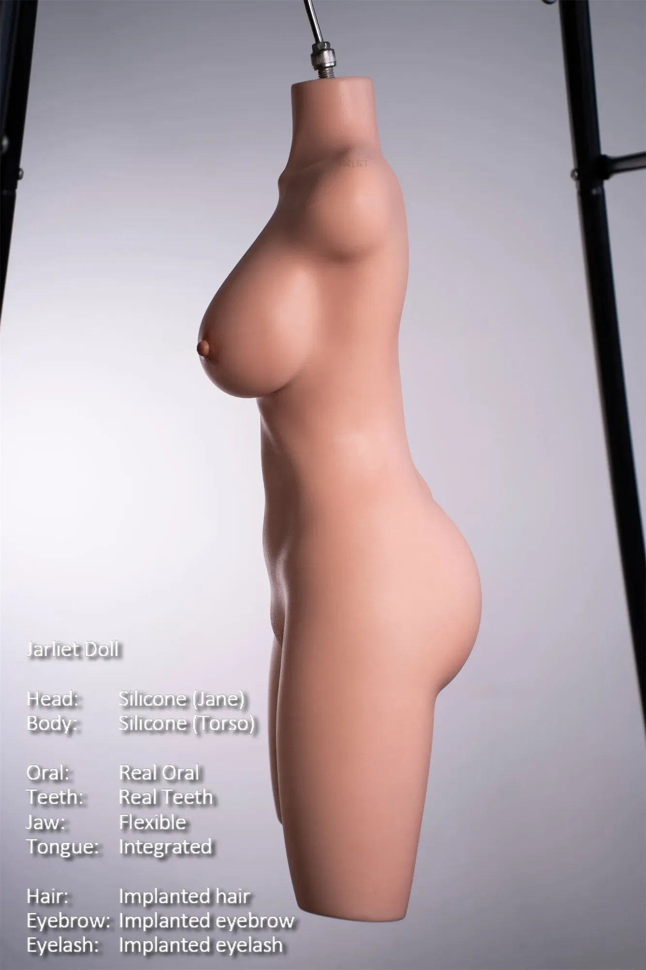 Jarliet | Jane -2ft 7/80cm C-Cup ROS Head Real Skin Texture Silicone Sex Torso view 8