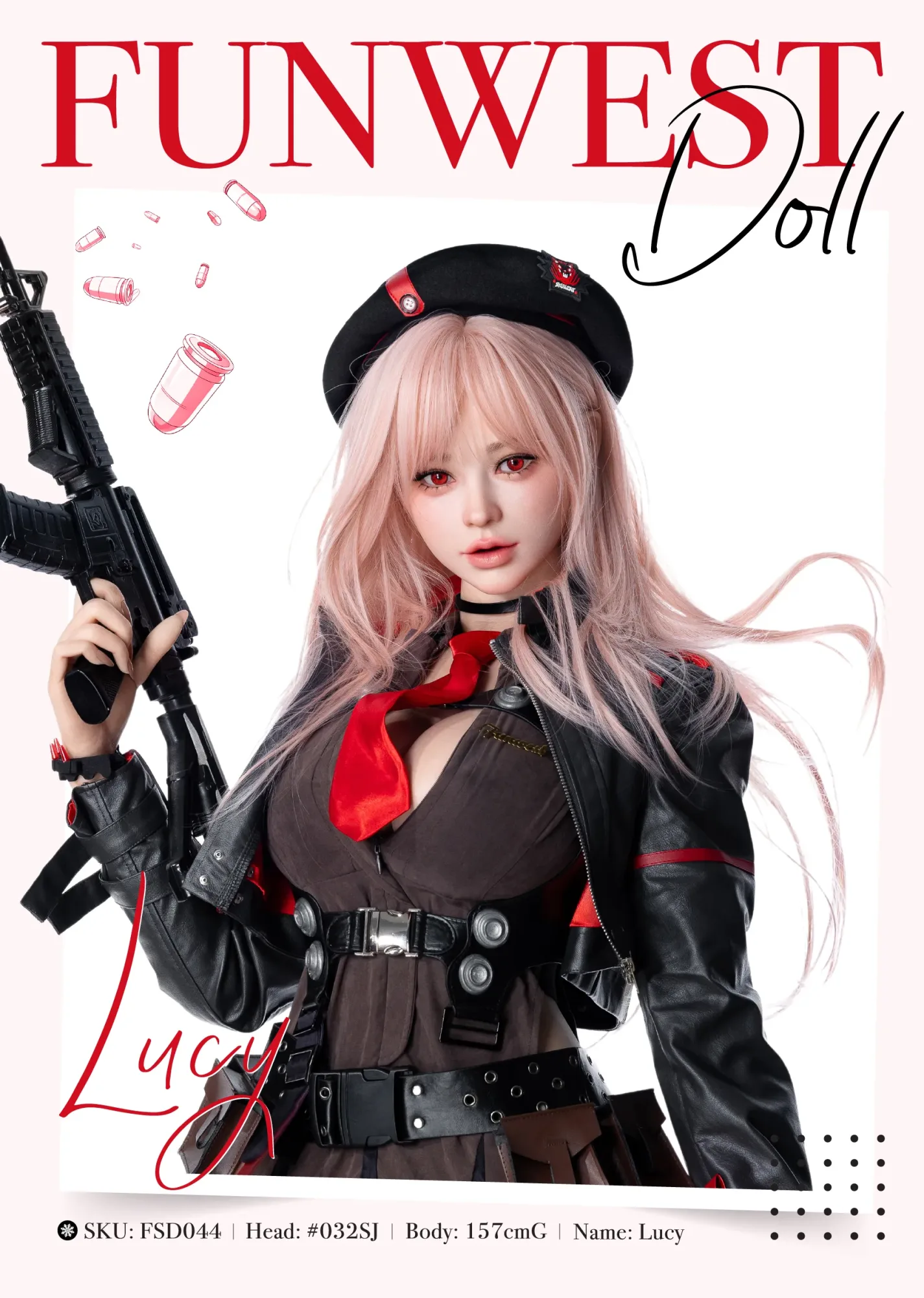 Funwest Doll | Lucy -5ft 2/157cm G-Cup RST ShooterGame Cosplay Silicone Sex Doll