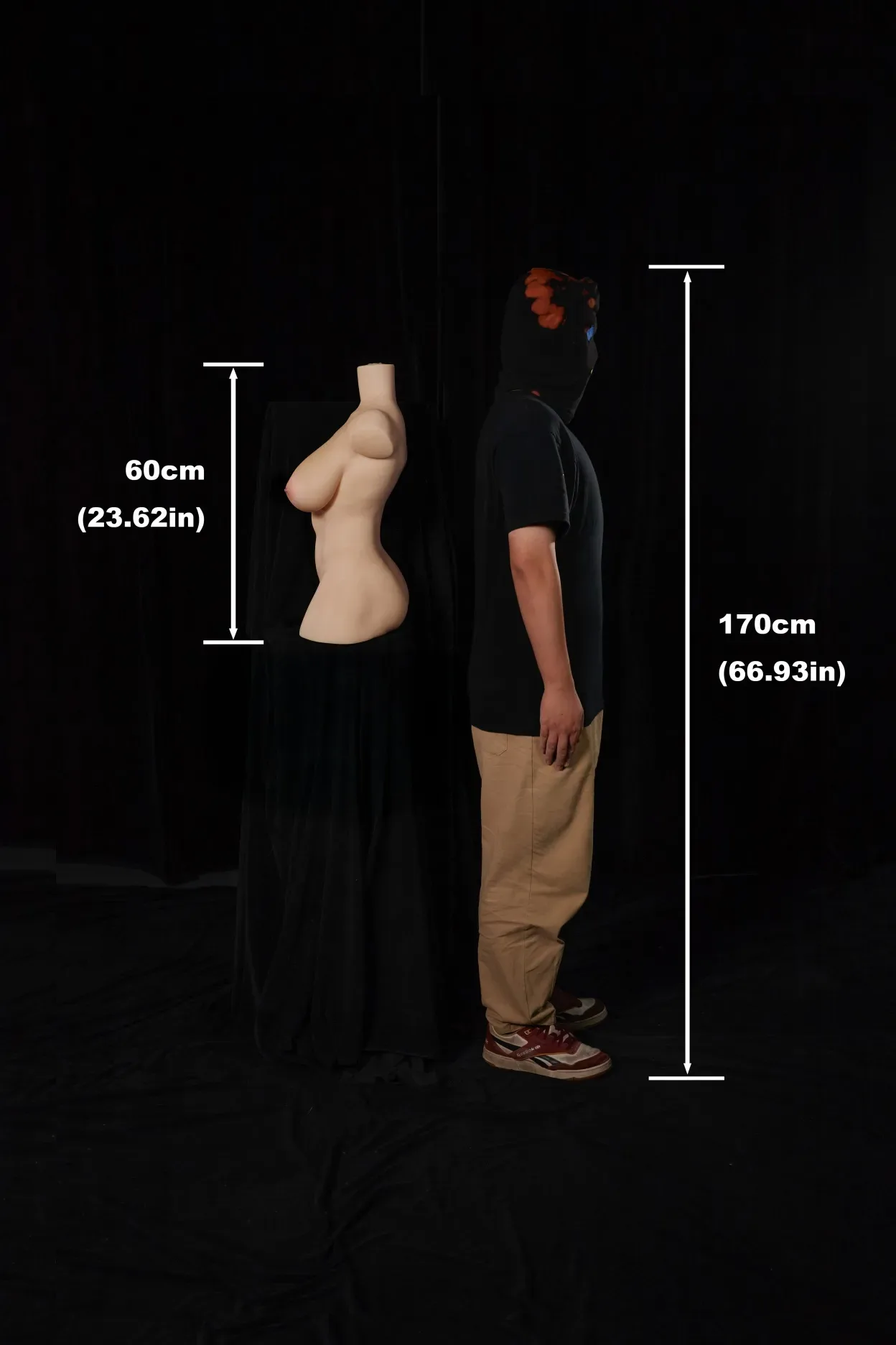 Climax Doll | 2ft /60cm F-Cup Ultra-Lightweight Silicone Sex Torso 663#, CLM ULW Series view 4