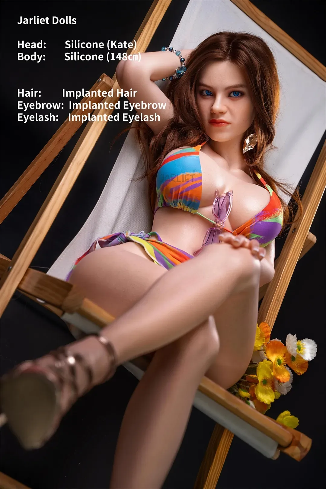 Jarliet丨Kate -4ft 10/148cm Curly Full Silicone Sex Doll