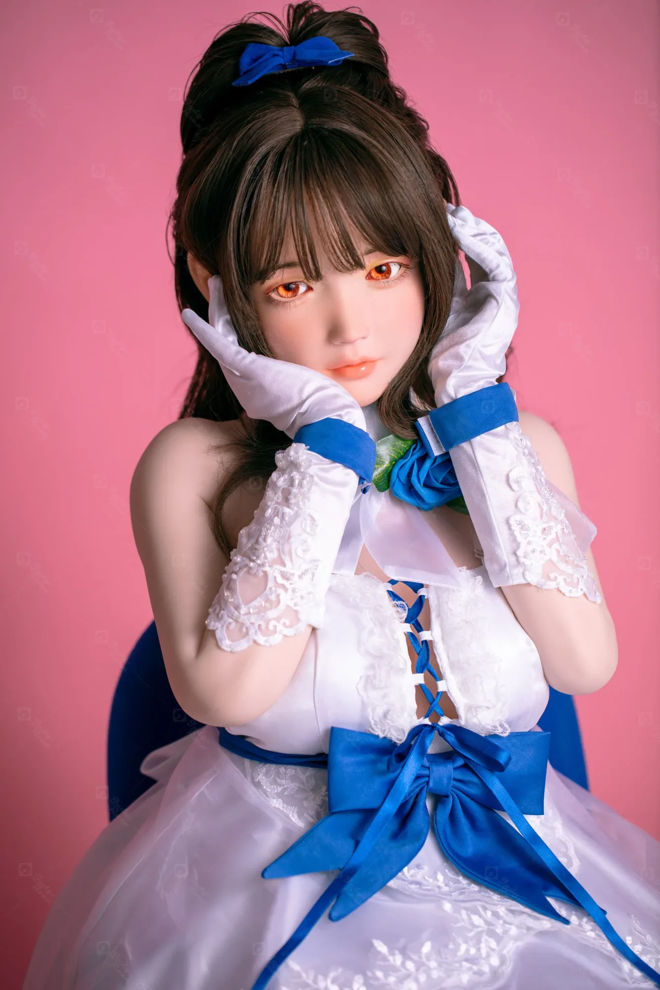 JR | Aria - 4Ft 10(148cm) Japanese Floral Skirt Silicone Sex Doll view 5