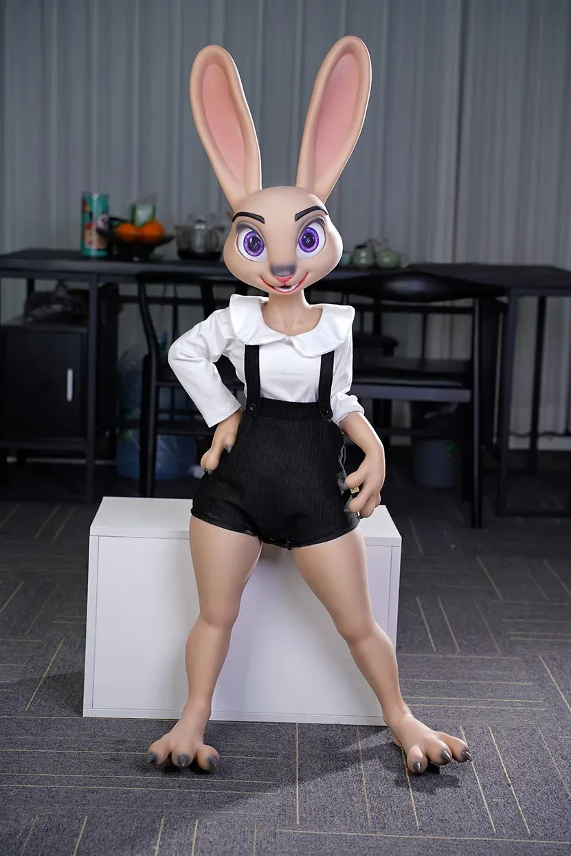Dolls Castle | Rabittie -C Cup All-In-One Seamless Neck Rabbity Furry Silicone Sex Doll