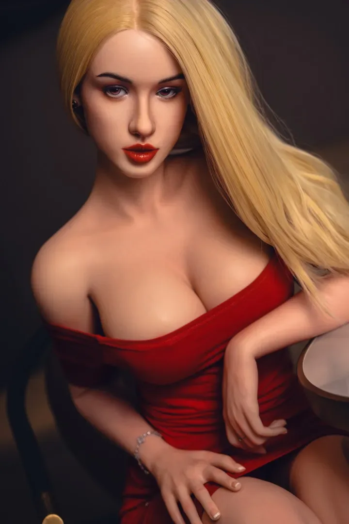 Orange In丨Maxine-5ft 5/165cm Movable Jaw Silicone Head Blonde Sex Doll view 2