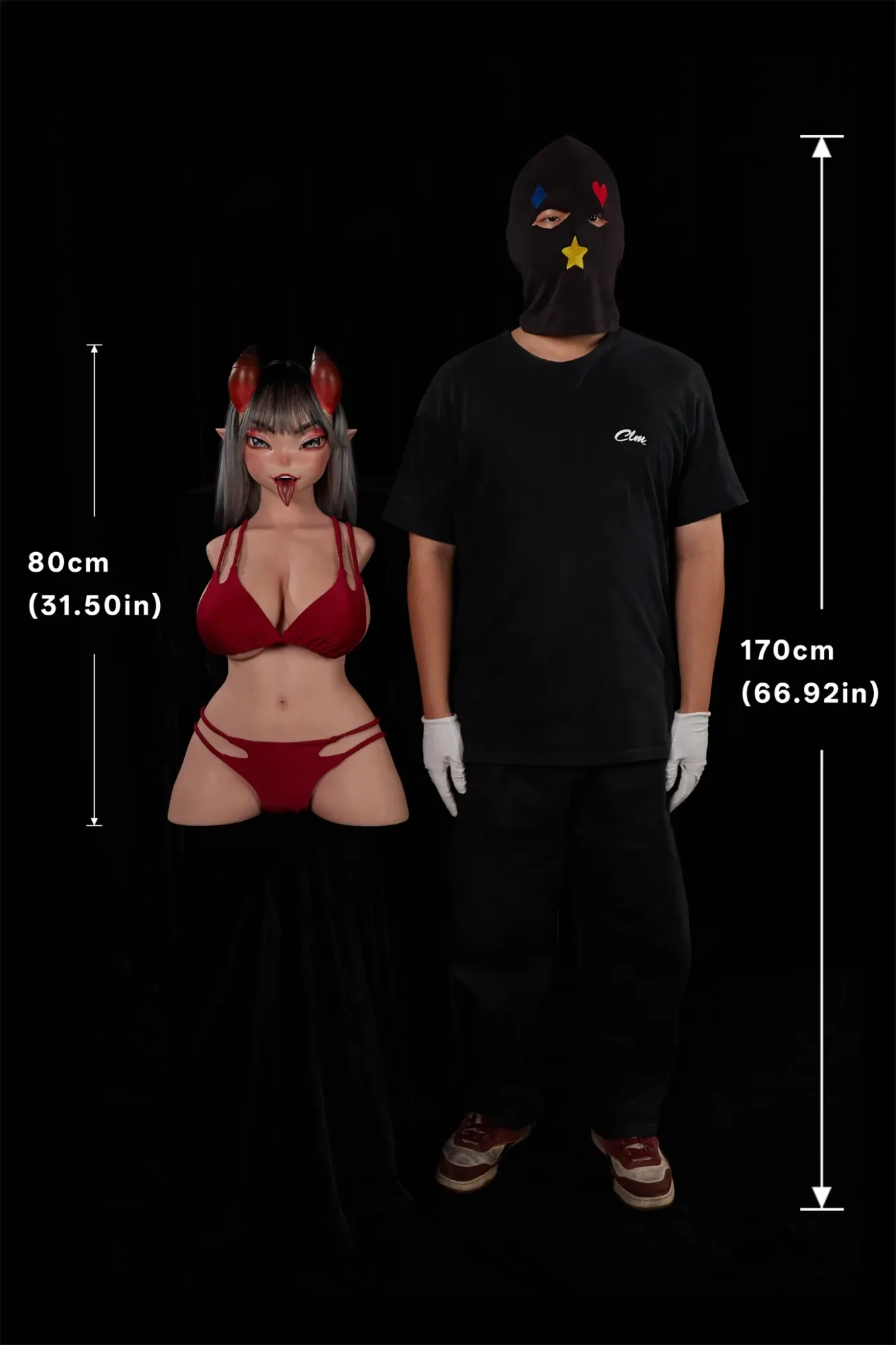 Climax Doll | 2ft 7/80cm G-Cup Ultra-Lightweight Silicone Sex Torso 664# With Head Meru, CLM ULW Series view 4