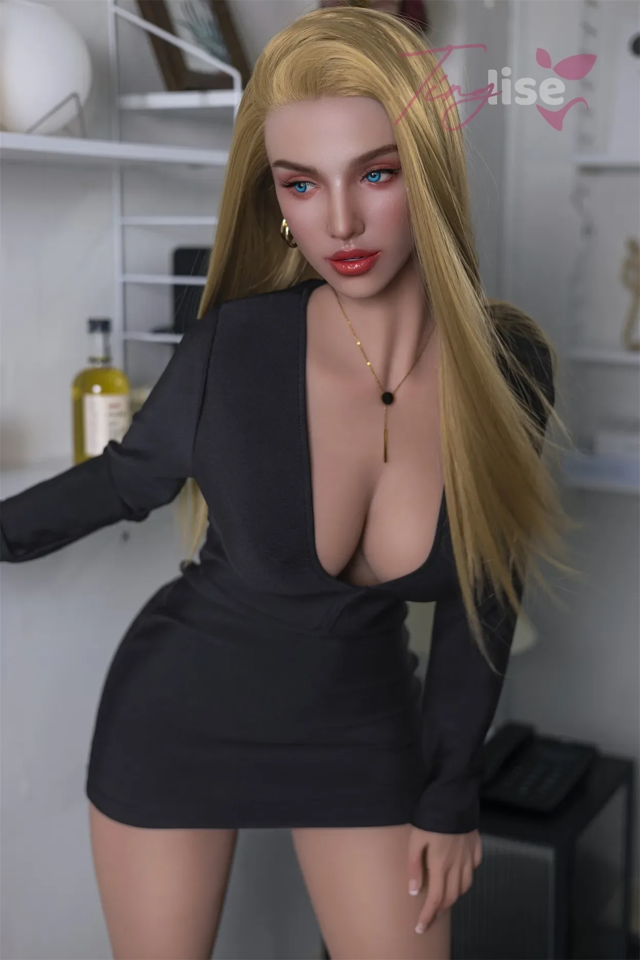 Tinglise | Lydia - 5ft 4/163cm D-Cup ROS Head Customizable 3-in-1 Hybrid Sex Doll view 5