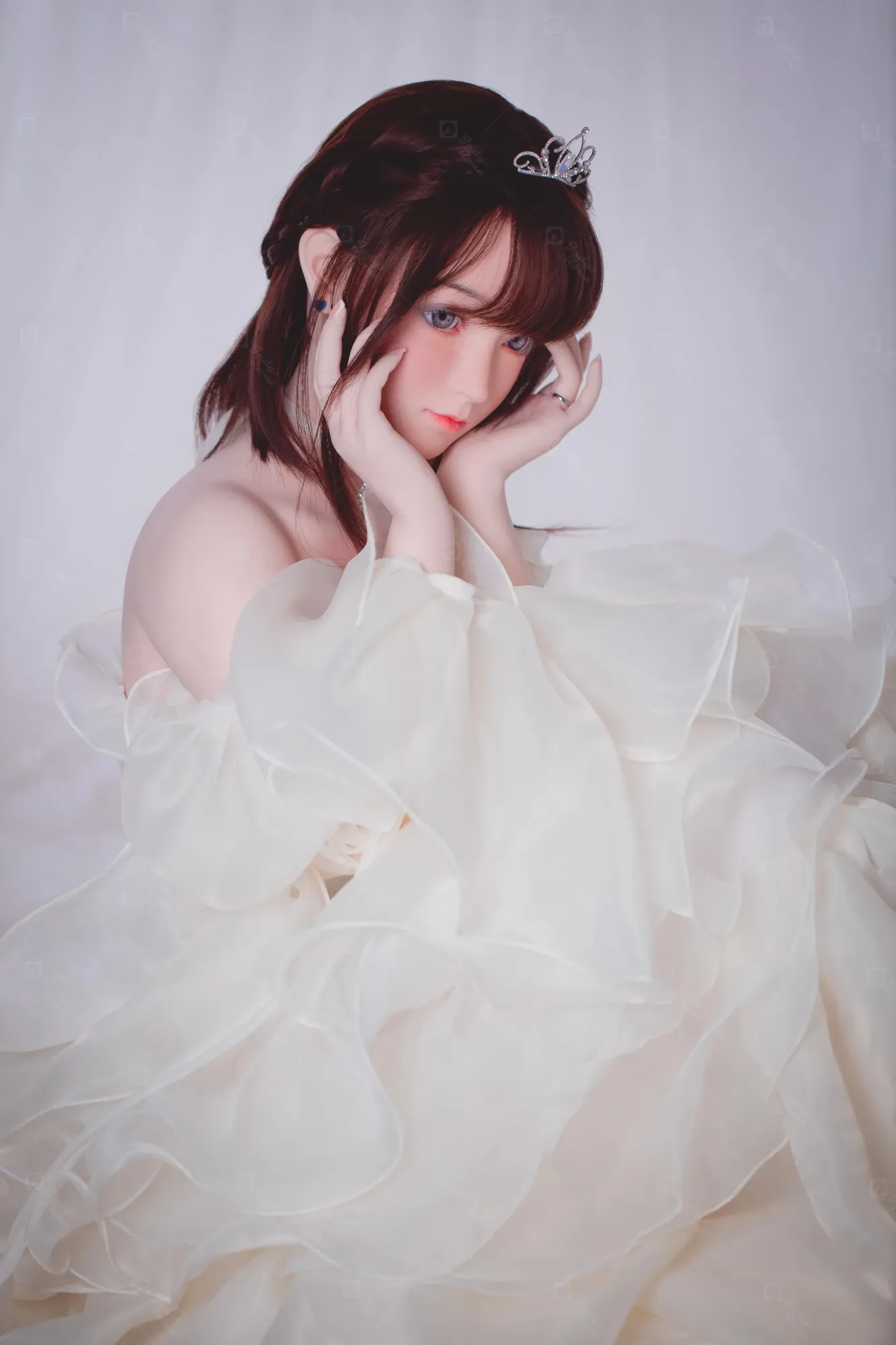 JR | Yuki - 4Ft 10(148cm) Wedding Dress Girl Silicone Sex Doll view 3