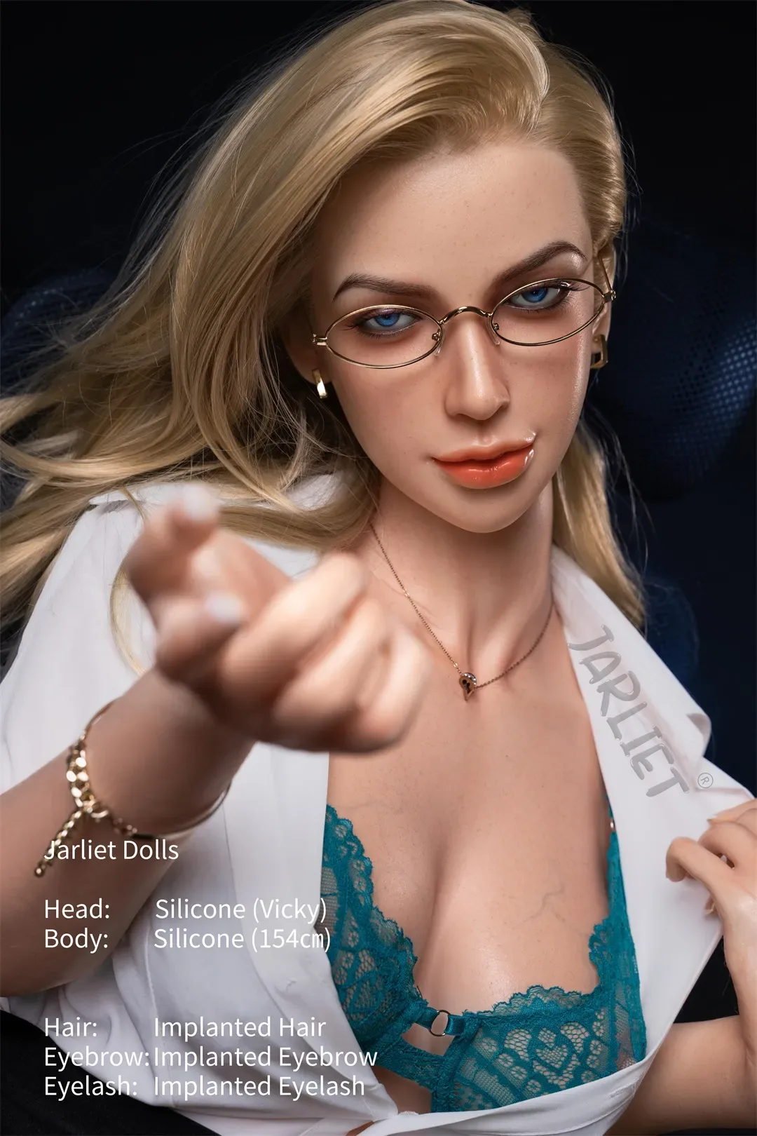 Jarliet丨Vicky -5ft 1/154cm Full Silicone RolePlaying Sex Doll view 2