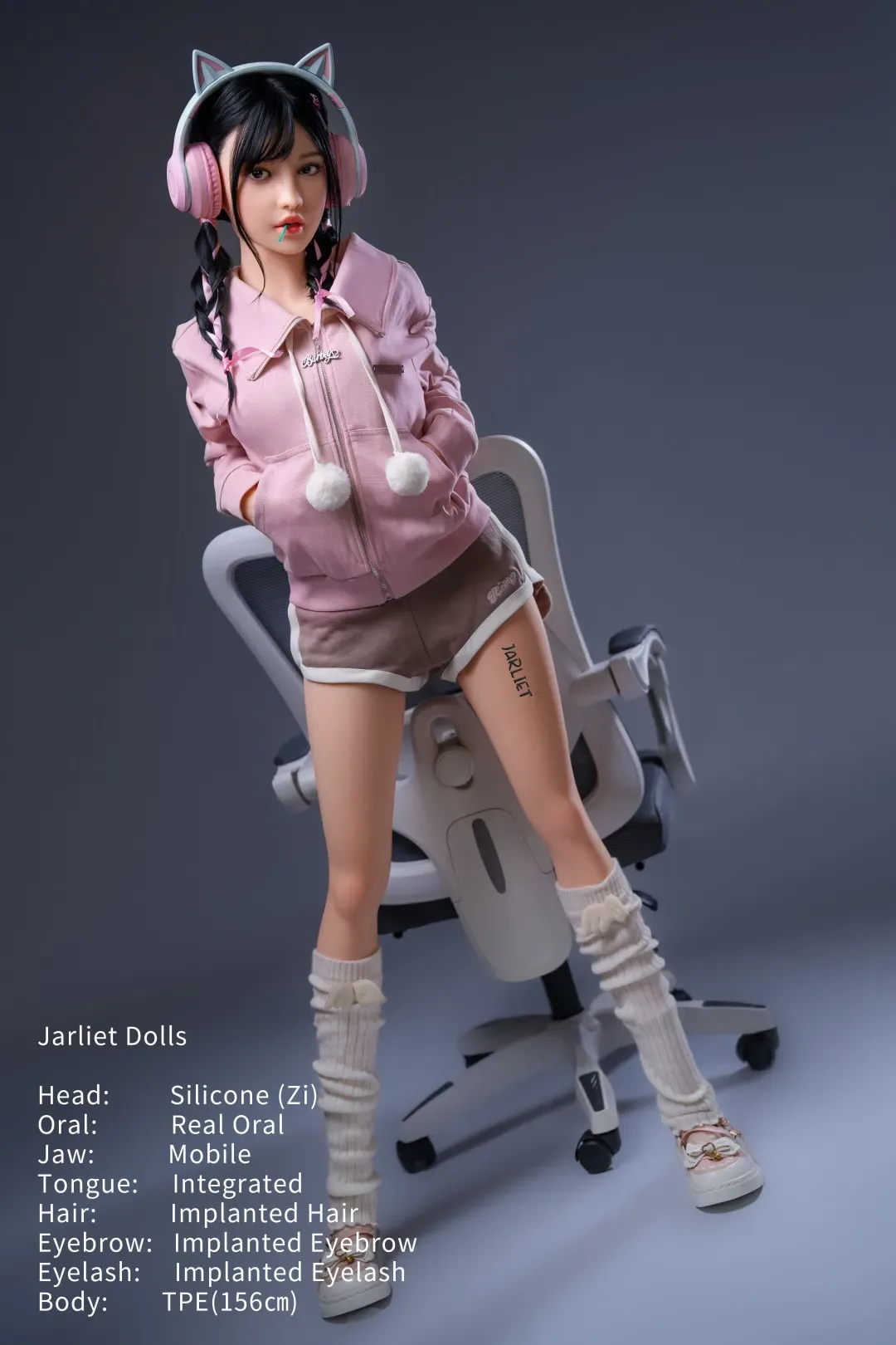 Jarliet | Zi -5ft 1/156cm ROS Silicone Head+TPE Body Braiding Sex Doll view 3
