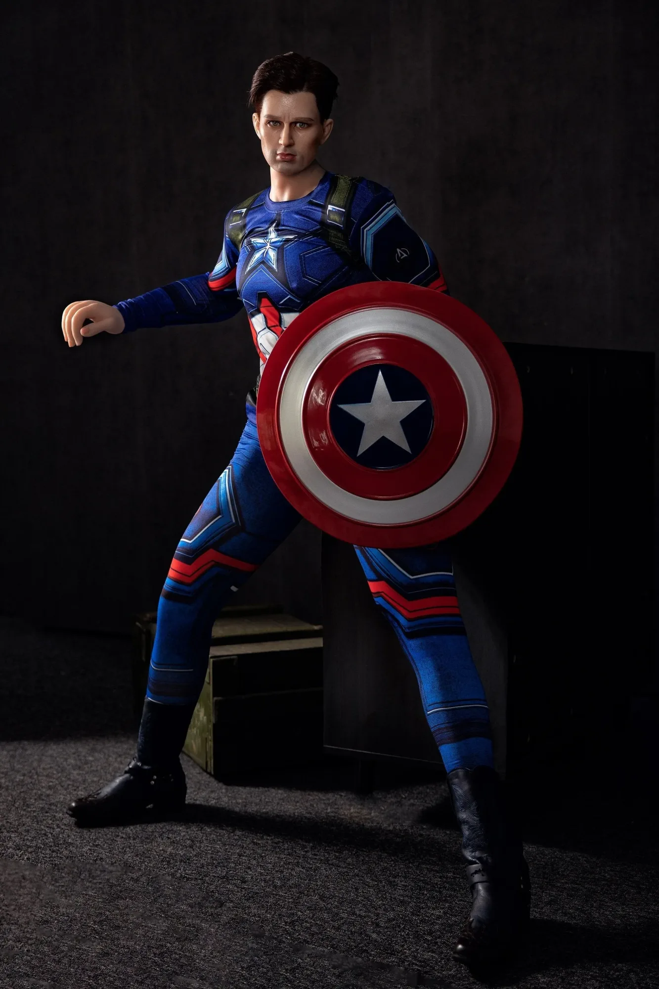 Mason - 5ft 3 (160cm) Enthusiastic America Captain Male Sex Doll view 4