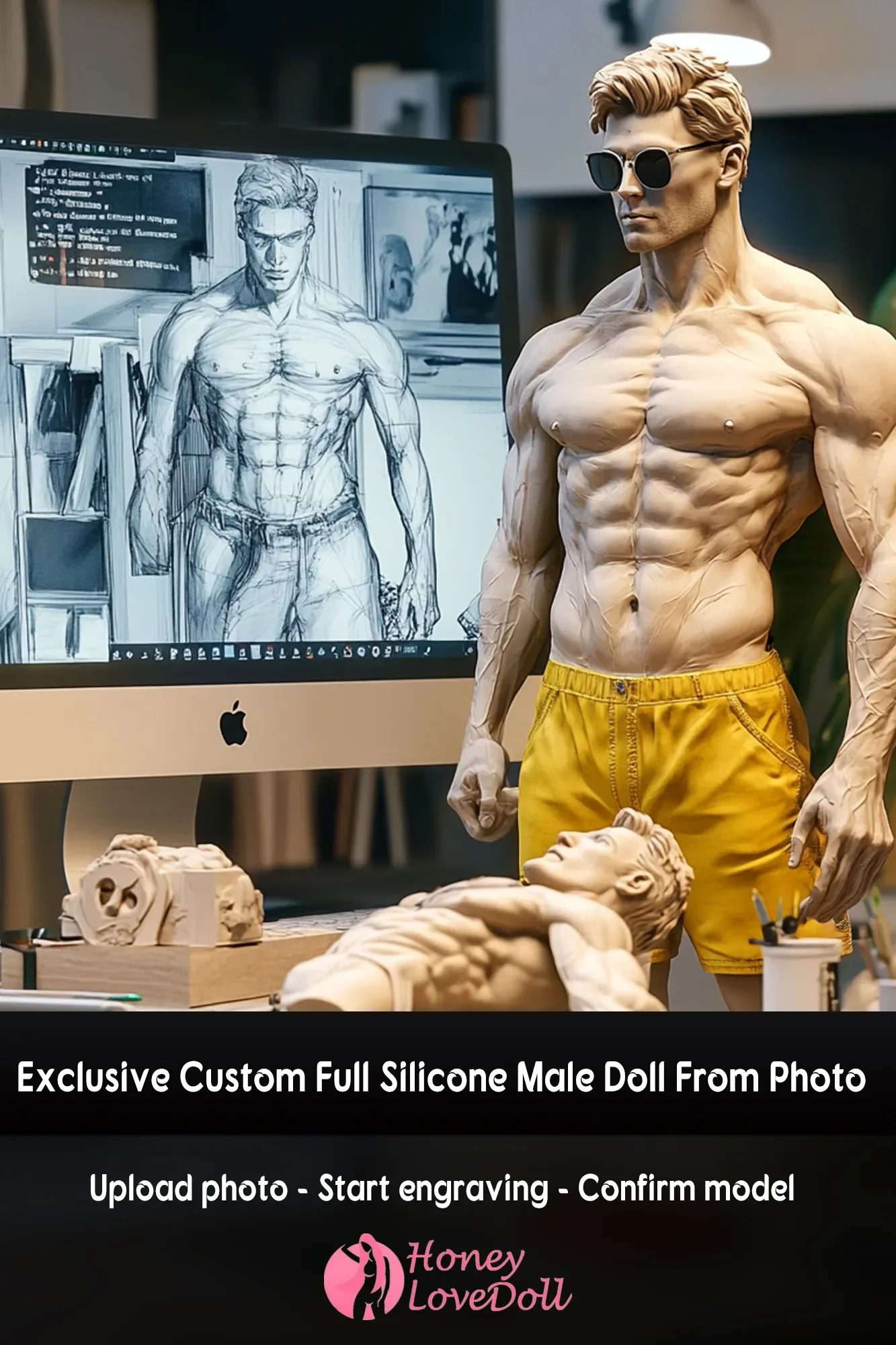 Customize Male Full Silicone Doll From Photo view 1