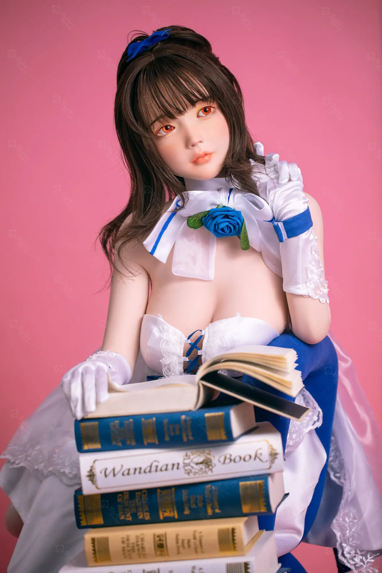 JR | Aria - 4Ft 10(148cm) Japanese Floral Skirt Silicone Sex Doll view 3