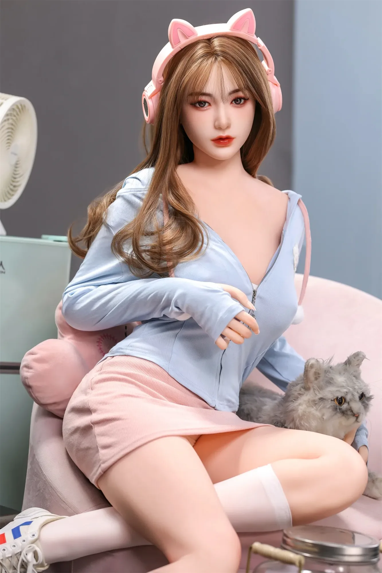 YOUQ | Eun -5ft 2/157cm TPE Asia Sex Doll With Cat Ear (In Stock MX)