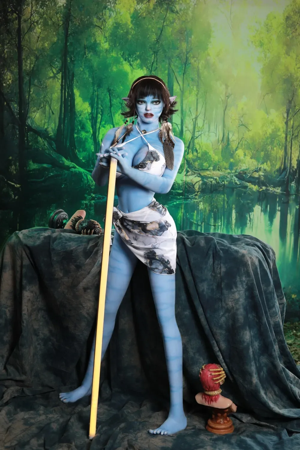 Starry | 5ft 5 /165cm blue big breastsTPE Sex Doll- Flora (In Stock US) view 4