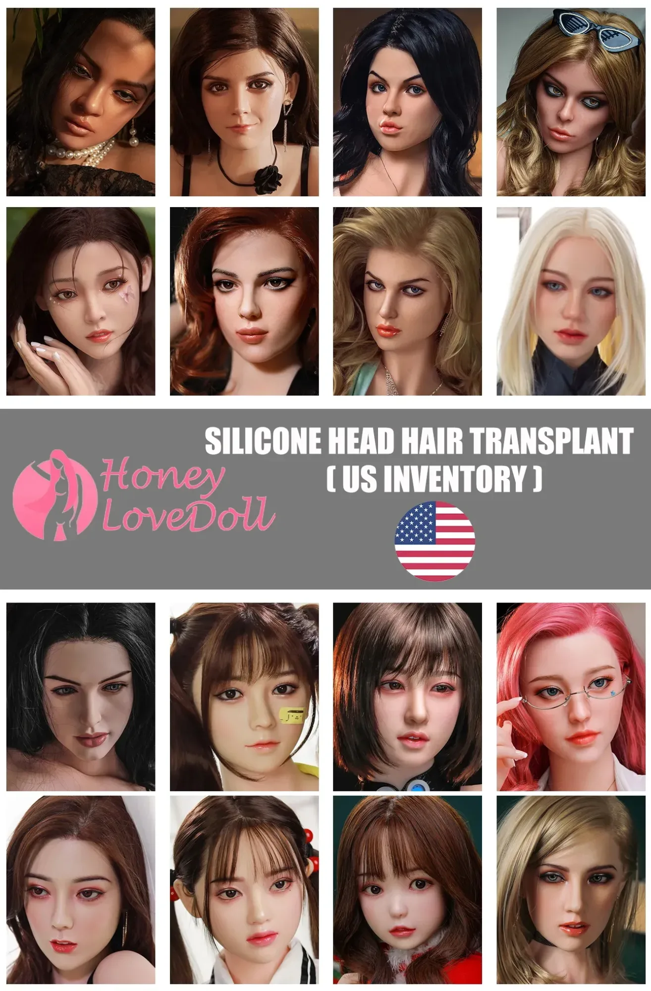 Extra Doll Silicone Head (In Stock US) view 1