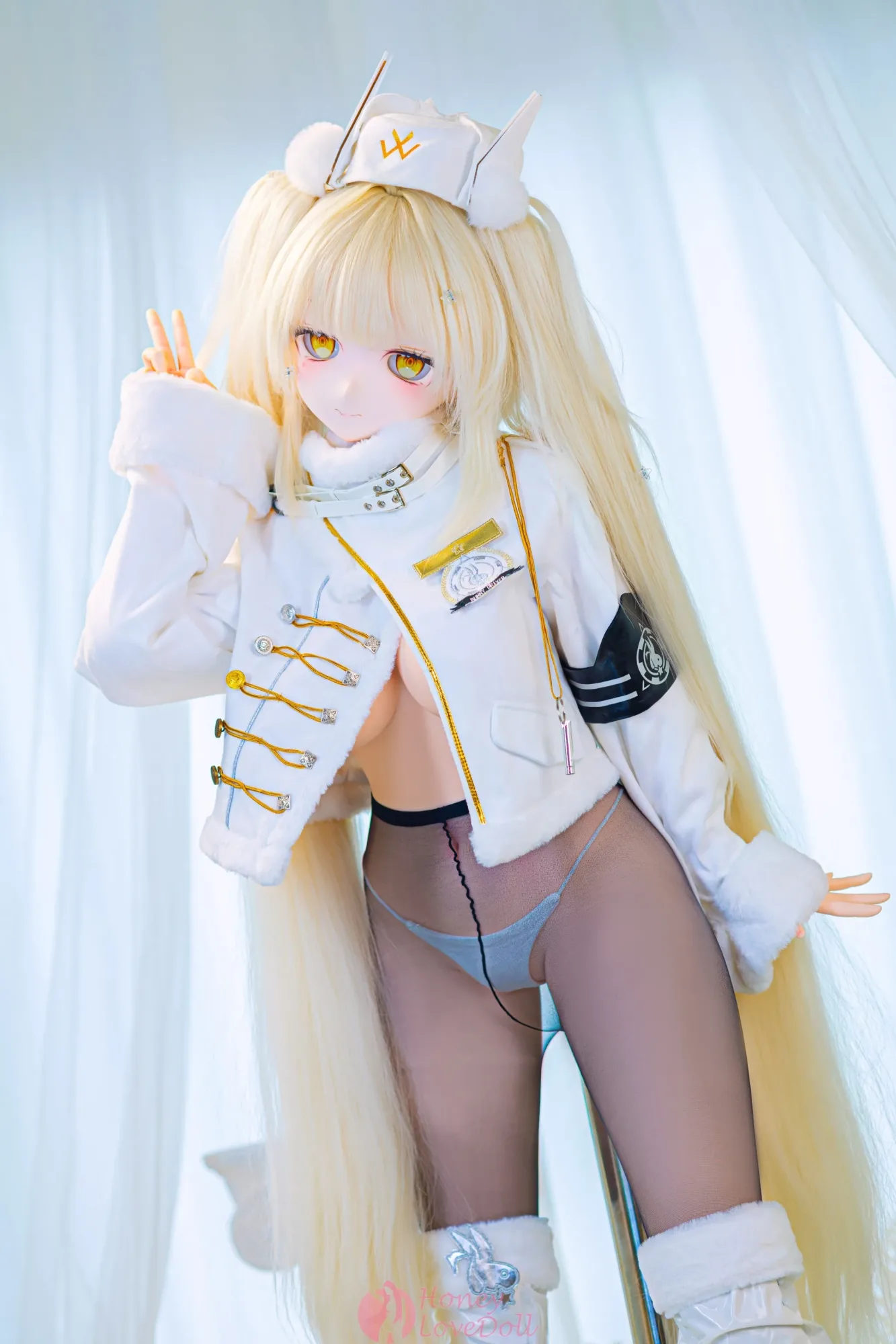 WM | Blanc- 5ft 1/157cm Victory Goddess Silicone Anime Sex Doll view 5