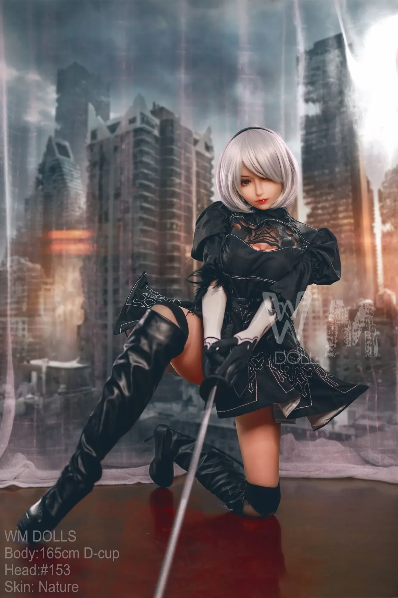 WM | 2B Anime 5ft 5/ 165cm D Cup Cosplay Sex Doll view 8