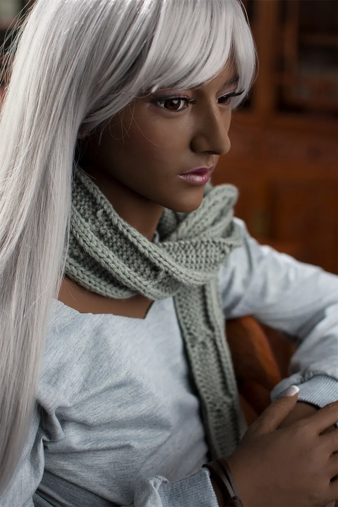 6YE | Arya - 5ft4/163cm Silver Hair BBW Sex Doll view 5