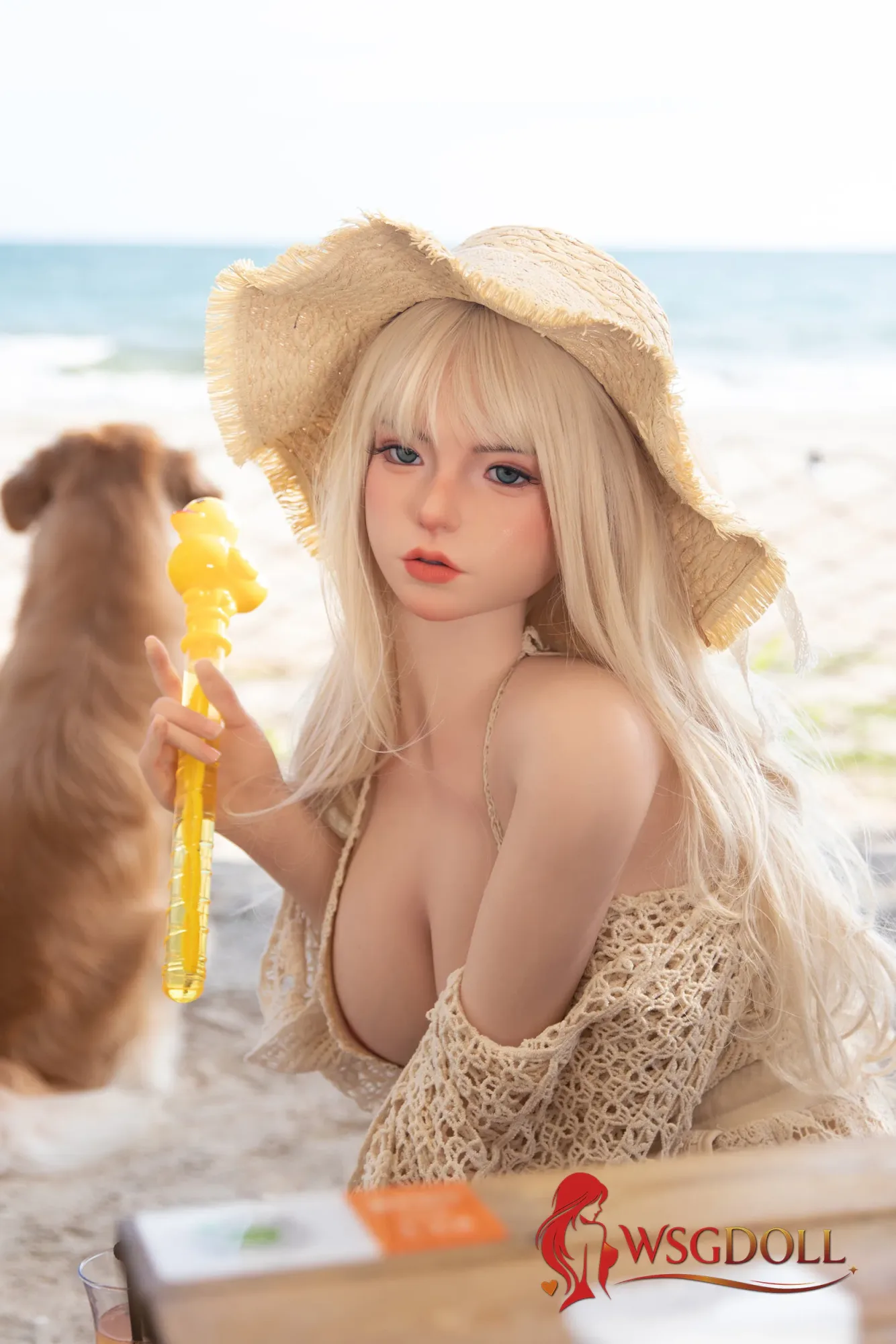 WSG | Liana -5ft 2/159cm E-Cup Asian-Style Blonde Silicone Sex Doll view 3